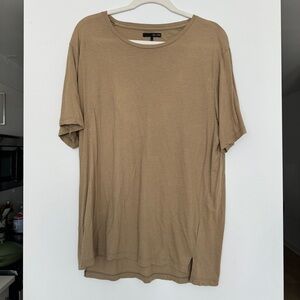 Oak + Fort taupe oversized tee